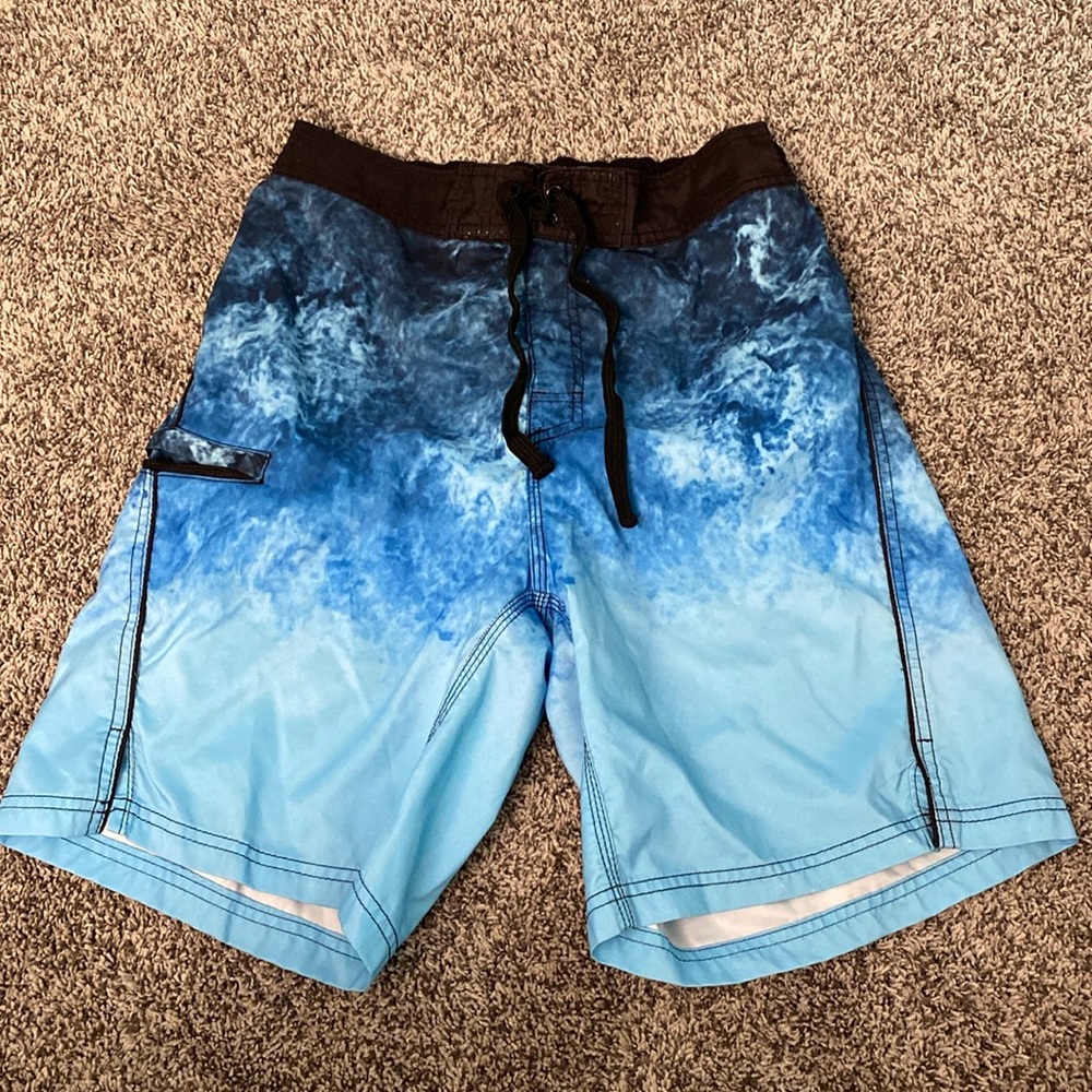 US Apparel blue ocean men’s swim trunks